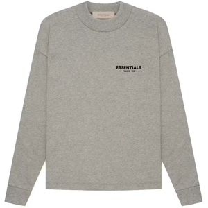 Fear of God Essentials Long Sleeve Tee Dark Oatmeal XS NWT